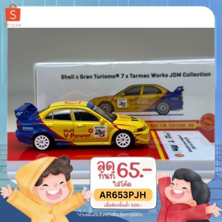 Mitsubishi Lancer Evolution VI GSR T.M. Edition Shell x Gran Turismo JDM Collection Scale 1:64 ยี่ห้อ Tarmac Works