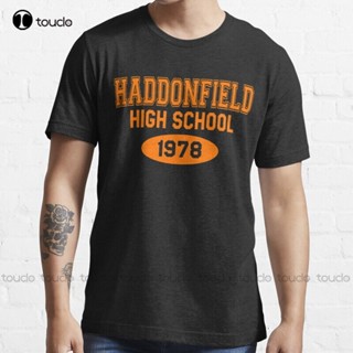 เสื้อยืด ผ้าฝ้าย พิมพ์ลาย Haddonfield High School 1978 สีขาว สําหรับผู้ชาย