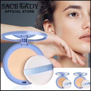 Sace Lady 8g แป้งอัดแข็งกันน้ำเนื้อแมทไร้ที่ติน้ำหนักเบาควบคุมความมันแต่งหน้าแต่งหน้านู้ดธรรมชาติ -eelhoe