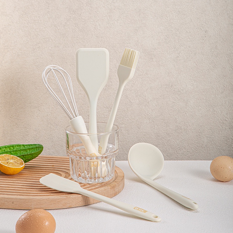 ช้อนไม้พายซิลิกาเจล ทนอุณหภูมิสูง สําหรับทําอาหาร คนไข่ ซุป น้ํามัน - รูปที่ 2