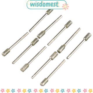 Wisdomest หัวเจียรคอรันดัม ชุบไฟฟ้า 10 ชิ้น