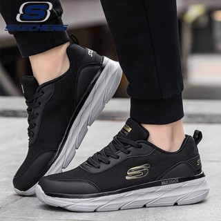 (ไซซ์ 36-45)limited Time Offer Skechers_ MAX CUSHION รองเท้าวิ่งลําลอง ผ้าตาข่าย ระบายอากาศ คุณภาพสูง สําหรับผู้ชาย และผู้หญิง