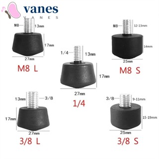 Vanes1 แผ่นยางขาตั้งกล้อง สกรู M8 กันลื่น แบบเปลี่ยน อุปกรณ์เสริมกล้อง 3/8 1/4 นิ้ว