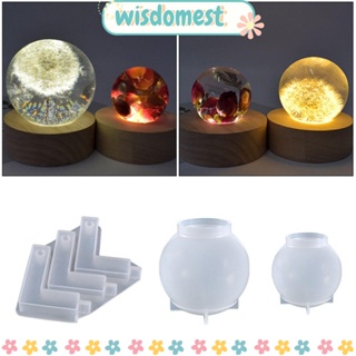 Wisdomest แม่พิมพ์อีพ็อกซี่เรซิ่น ทรงกลม สําหรับทําเครื่องประดับ ตกแต่งบ้าน DIY