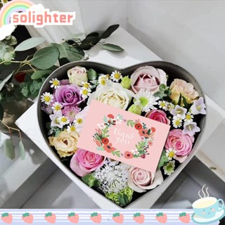 SOLIGHTER ร้านค้าปลีกออนไลน์ ขนาดเล็ก ลายดอกไม้ Thank You For Your Order