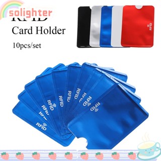 Solighter ใหม่ ซองใส่บัตรเครดิต ธนาคาร กันขโมย 10 ชิ้น