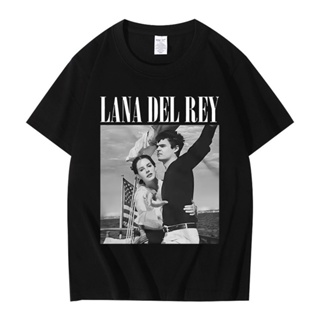 เสื้อยืดแขนสั้น พิมพ์ลายกราฟฟิคนักร้อง Lana Del Rey Ldr สไตล์ฮาราจูกุ สตรีท ฮิปฮอป ยุค 90s สําหรับผู้ชาย และผู้หญิง  