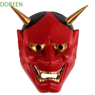 Doreen หน้ากากคอสเพลย์ Kabuki Kitsune Evil Oni Headwear Naruto พร็อพปาร์ตี้