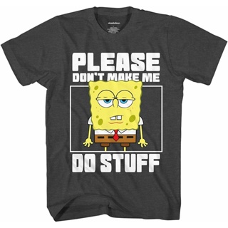 เสื้อยืดแขนสั้น พิมพ์ลายการ์ตูน SpongeBob SquarePants Pie Daxing Octopus Brother Crab Boss สําหรับผู้ใหญ่ ผู้ชาย และผู้หญิง ไซซ์ XS-3XL