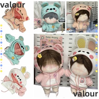 Valour เสื้อผ้าตุ๊กตา สําหรับอุปกรณ์ประกอบฉากถ่ายภาพ บ้านหนู หมู 20 ซม.|การ์ตูนกระต่าย