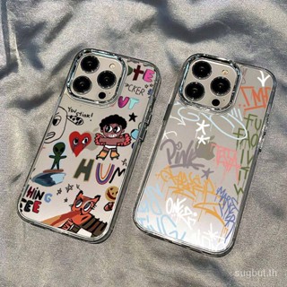 เคสโทรศัพท์มือถือแบบใส กันกระแทก ลายการ์ตูนกราฟฟิตี้ สําหรับ iPhone 15 14 13 12 11 pro max 14promax 13promax 7plus 8plus xr xsmax 14plus xs 12pro 13pro