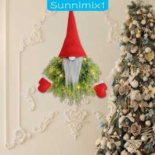 [Sunnimix1] พวงหรีดคริสต์มาส สําหรับตกแต่งบ้าน ประตูห้อง