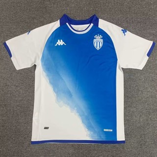  เสื้อกีฬาแขนสั้น ลายทีมชาติฟุตบอล Monaco 2 Away 23-24 Season ชุดเยือน ไซซ์ S-XXL AAA