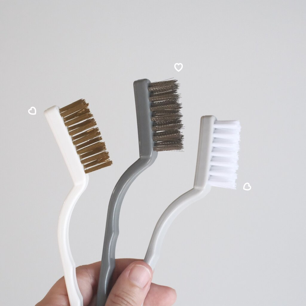 Omocha | แปรงขัดหัวเตาแก๊ส แปรงทองเหลือง แปรงขัดสนิม Gas stove cleaning brush – โปรปัง