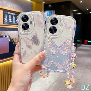 เคส Realme C55 5G กรณีโทรศัพท์ซิลิโคนน่ารักพร้อมสร้อยข้อมือ TY2