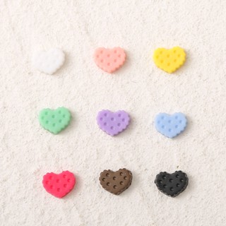 50 ชิ้น / ถุง สีพื้น รัก ตกแต่งเล็บ DIY ตกแต่งเล็บ