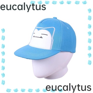 Eucalytus1 หมวกเบสบอล ผ้าฝ้าย ปักลายการ์ตูนอนิเมะ สไตล์ฮิปฮอป ปรับได้ สําหรับเด็ก