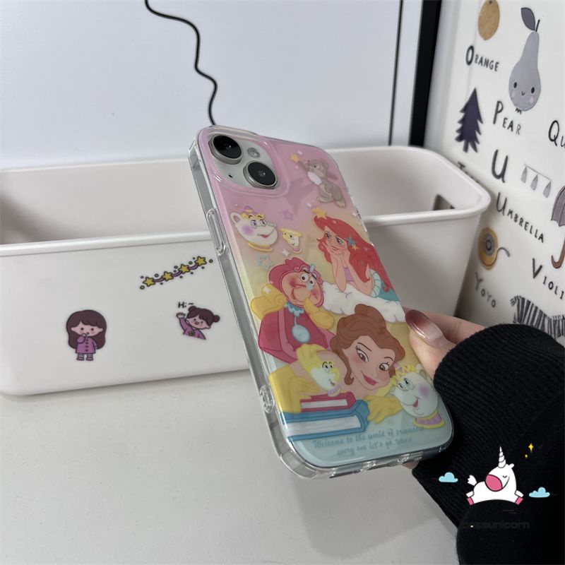 เคสโทรศัพท์มือถือแบบนิ่ม ลายการ์ตูนเจ้าหญิงดิสนีย์น่ารัก สําหรับ VIVO Y16 Y17 Y35 Y15 Y02s Y15s Y12 Y21s Y95 V25 Y11 Y33s Y15A Y20 V23E Y30 Y93 Y12i Y22 Y75 Y91C Y50 Y02 Y12S Y20i Y21 Y31 Y51 - รูปที่ 6