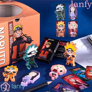 Lanfy ยางลบลบ ลบได้ 3D ลายการ์ตูนนารูโตะ สําหรับเครื่องเขียน สํานักงาน นักเรียน