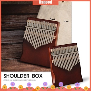 ♪Bagood♪พร้อมส่ง เครื่องดนตรีคาลิมบา เปียโนนิ้วหัวแม่มือ แบบไม้ 17 คีย์ สําหรับผู้เริ่มต้น