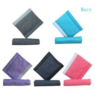 Mary 2 ชิ้น เซตรถเข็นเด็ก มือจับ ผ้าฝ้าย ผ้าลินิน ที่เท้าแขน รถเข็นเด็ก สําหรับป้องกันเคส