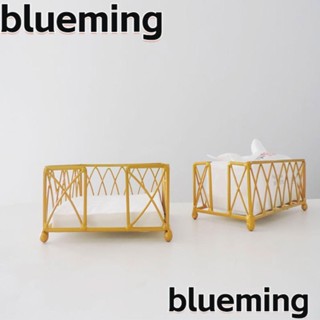 Blueming2 เครื่องจ่ายกระดาษทิชชู่ เหล็ก ทรงสี่เหลี่ยม ขนาด 7.3 X 7.3 X 3.4 นิ้ว สีทอง สําหรับตกแต่งห้อง