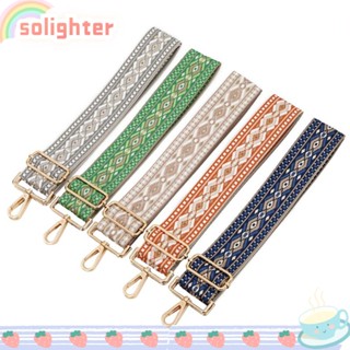 Solighter สายคล้องกระเป๋าถือ กระเป๋าสะพายไหล่ โพลีเอสเตอร์ ปรับได้ DIY