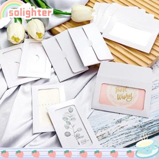 Solighter โปสการ์ด ลาย Thank White ไม่มีการ์ด 120 ชิ้น