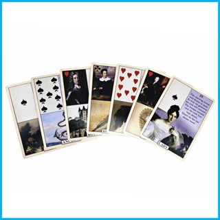 ไพ่ทาโรต์ รูปนกสีฟ้า Lenormand Oracle เวอร์ชั่นภาษาอังกฤษ สําหรับเล่นเกมกระดาน