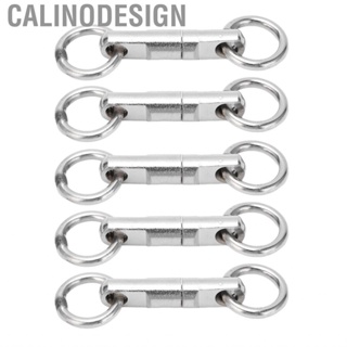 Calinodesign Fishing Swivels Hook Connector Column Type Rotary Ring Swivel 85kg‑220kg Pulling Force for Sea