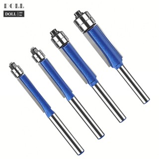 ⭐NEW ⭐4pcs 1/4 Shank Trim Router Bit with Bearing Carbide Milling Cutter for Wood