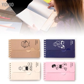 Yohio 4pcs ขนาดเล็ก SPIRAL กระเป๋าโน้ตบุ๊ค TOP Bound Memo หนังสือสำหรับวารสารการเดินทาง Scrapbooking ทุกวัน