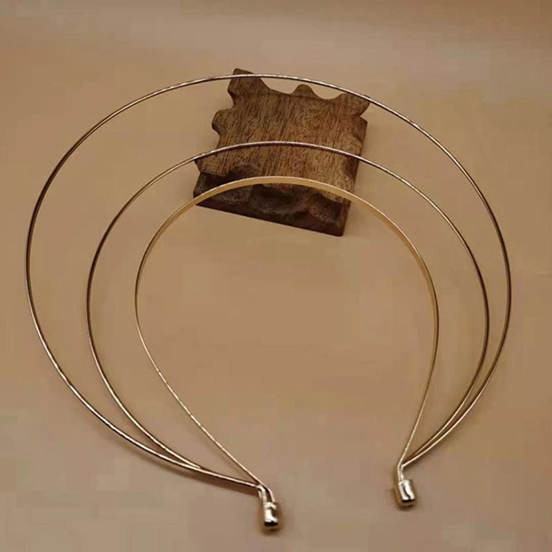 Estone เครื่องประดับผมหวานผู้หญิงนักเรียนล้างหน้า Hairband Crown Headbands สามชั้น DIY Hair Hoop ฐาน