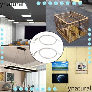 Ynatural ลวดแขวนรูปภาพ พร้อมตะขอ อเนกประสงค์ กันสนิม ปรับได้ ทนทาน 2 ชิ้น