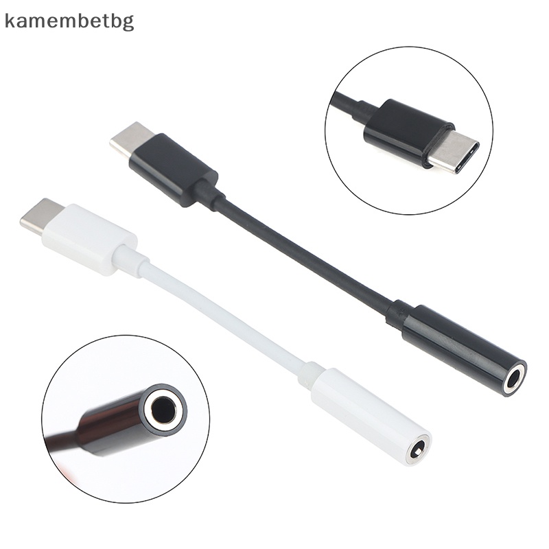 Kamembetbg อะแดปเตอร์แปลงเสียงหูฟัง Type-C เป็นแจ็ค AUX 3.5 มม. TH