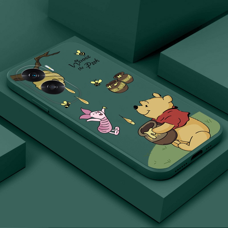 เคส OPPO A57 4G 2022 A77S A77 5G A54 A74 5G A92 A52 A39 A93 A94 A95 4G MF095A เคสโทรศัพท์มือถือ ซิลิโคนนุ่ม กันกระแทก ลายการ์ตูนหมีพูห์ สําหรับ - รูปที่ 4