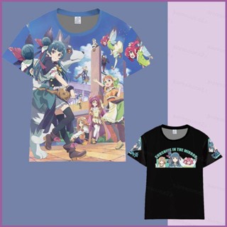 Sq2 เสื้อยืดแขนสั้น พิมพ์ลายอนิเมะ SUNSHINE in the MIRROR Tsushima Yoshiko 3D พลัสไซซ์ สําหรับทุกเพศ