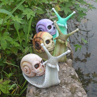 [New product in stock] gothic skull snail horror snail Halloween decorations courtyard decorations quality assurance RI6U