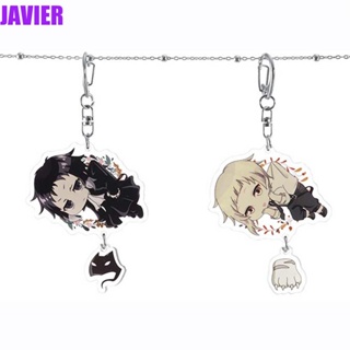 Javier พวงกุญแจ จี้ฟิกเกอร์การ์ตูนสุนัขจรจัด Ryunosuke Akutagawa สําหรับตกแต่งภายในรถยนต์