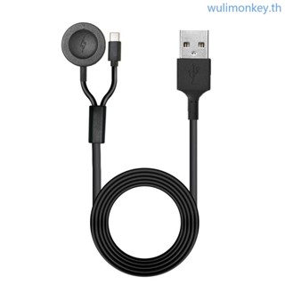 Wu สายชาร์จหูฟัง USB สําหรับ Fossil Gen6 5 4 2 in 1