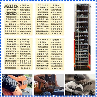 Wattle สติกเกอร์ฉลากอูคูเลเล่ อะคูสติก สําหรับติดฟิงเกอร์บอร์ด 5 ชิ้น