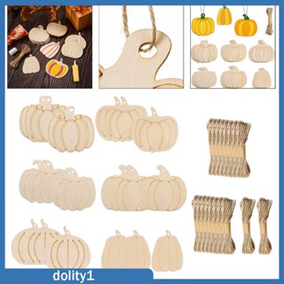 [Dolity1] ฟักทองไม้ อเนกประสงค์ สําหรับแขวนตกแต่งบ้าน ห้องนอน ฮาโลวีน 18 ชิ้น