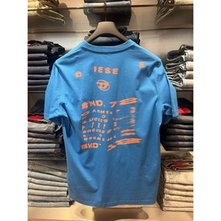[พร้อมส่ง] ใหม่ เสื้อยืด ผ้าฝ้ายแท้ พิมพ์ลาย DIESEL ทรงหลวม อินเทรนด์