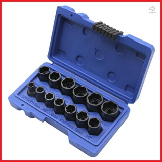 13PCS Impact Bolt &amp; Nut Remover Set with Storage Box -