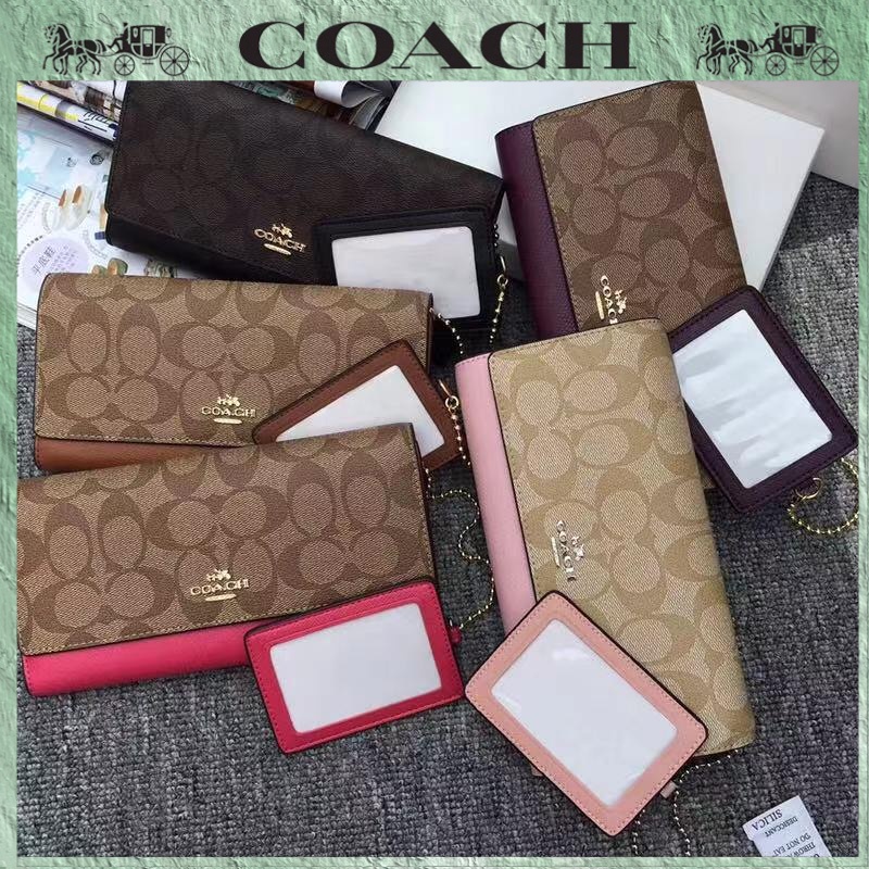 【Coach】53763 กระเป๋าผู้หญิง &gt;  กระเป๋าสตางค์ใบยาว
