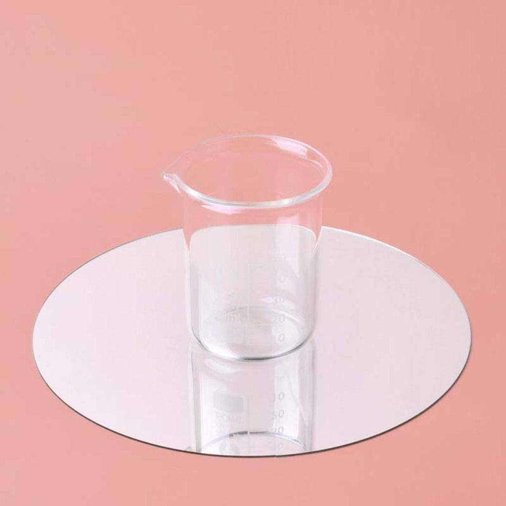 Cyberpulse บีกเกอร์ทําความร้อนลิปสติก, Thicken Heavy Glass Low Form Beakers, Multifunctional DIY โปร่งใสความร้อน-resist วัด Beaker เคมี Lab