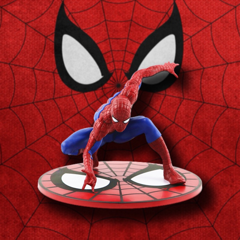 โมเดลฟิกเกอร์ Marvel Action Figure Hero Expedition Spider Man ขนาด 10 ซม. ของเล่นสําหรับเด็ก