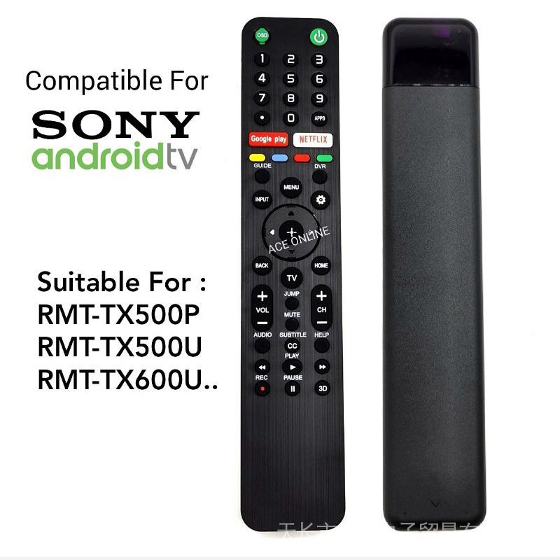 Sony สมาร ์ ท Android Voice TV รีโมทคอนโทรลใช ้ งานร ่ วมกับ RMT-TX500P RMT-TX500U RMT-TX600U RMF-TX500C KD-55X8000H KD-5X8500G KD-55X900H KD-65X950G KD-65A8H KD-75X8H 8000H 80