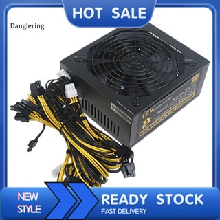 Dl พาวเวอร์ซัพพลาย Miner รองรับการ์ดจอ 8 ใบพัดในตัว 1800W 2000W 2200W ETH สําหรับขุดเหมือง BTC