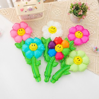 ดอกไม ้ มือถือ Daisy Smiling Face SUNFLOWER Hand Stick Qixi …